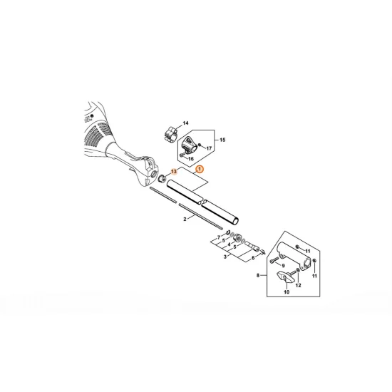 STIHL  Wysięgnik Ø 25,4 mm 4140 710 7128